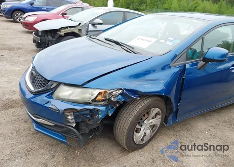 2013 Honda Civic Lx из США, поврежденный, VIN 2HGFB2F52DH585282